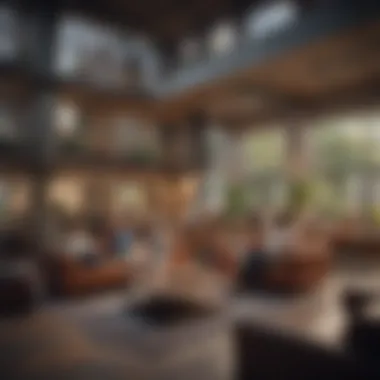 Diverse group enjoying a communal gathering in a shared living area