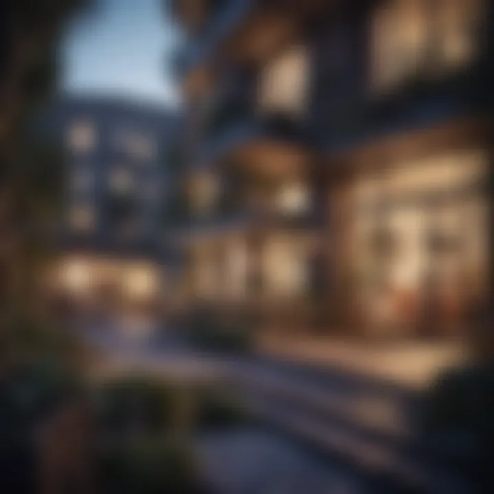 Trends in urban co-sharing apartments represented visually