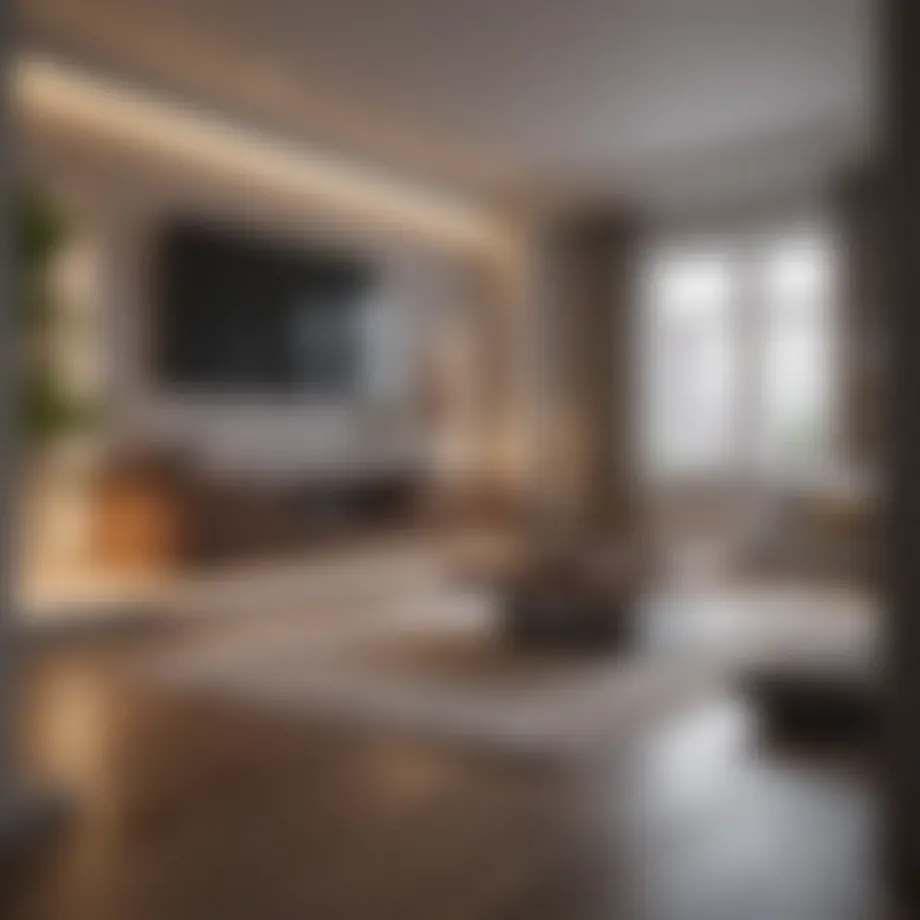 Stylish studio apartment with innovative space solutions