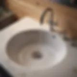 Clogged sink showcasing common drainage issues