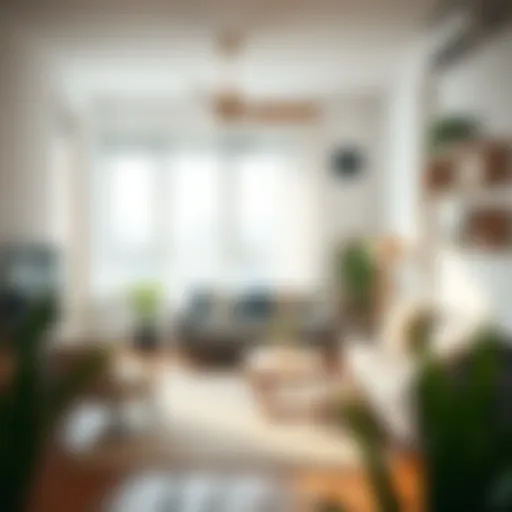 Freshly cleaned apartment living room