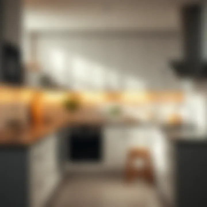 Sparkling kitchen after thorough cleaning