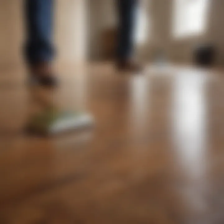 Comparison of cleaning agents for hardwood floors