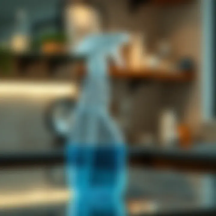 Effective Multi-Surface Cleaner Close-up of a multi-surface cleaner being applied