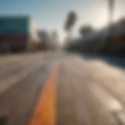 View of Venice Beach Boardwalk