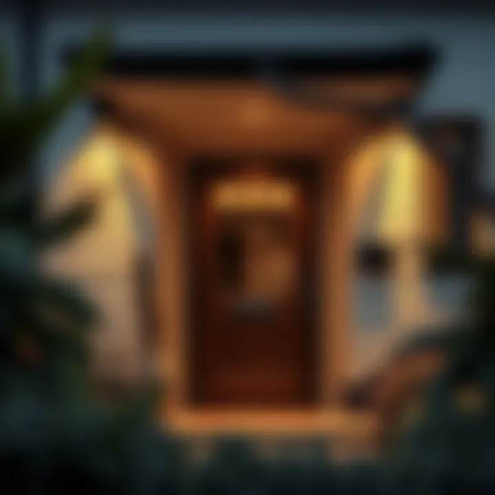 Welcoming Entrance of a Rental Property Welcoming front door of a rental property