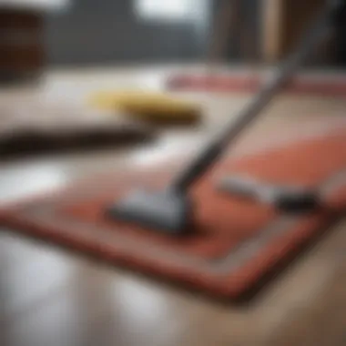 Essential Rug Cleaning Tools An array of cleaning tools suitable for various rug types