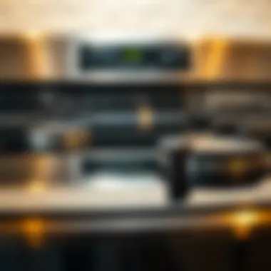 Shining Glass Stove Top After Cleaning Close-up of a sparkling clean glass stove top