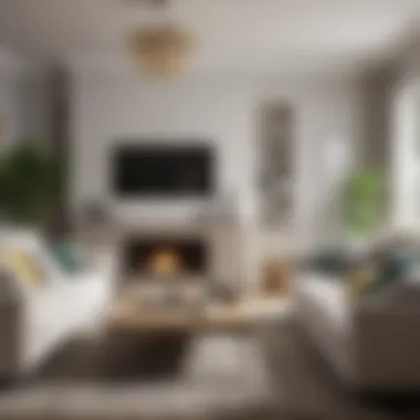 Inviting Tidy Living Room Bright and tidy living room with decorative elements
