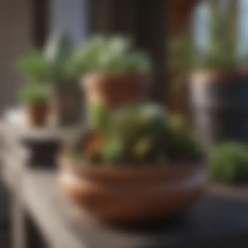Vibrant collection of various indoor succulents in decorative pots