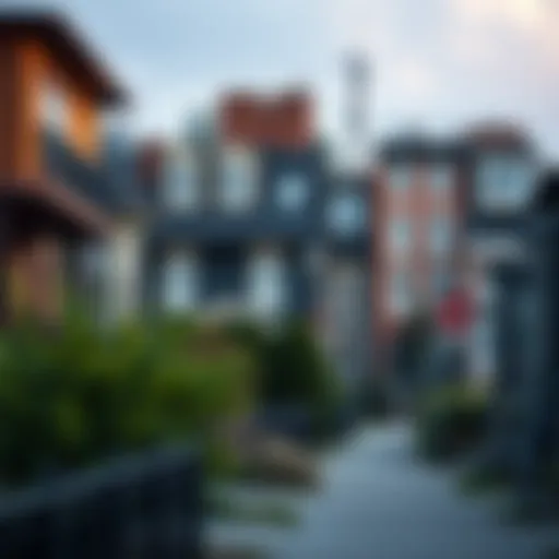 Urban neighborhood with diverse housing options