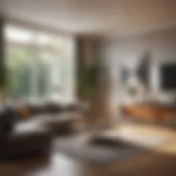 A clean living room ready for new occupants