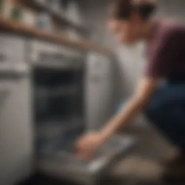 Illustration of preventive maintenance tips for dishwashers