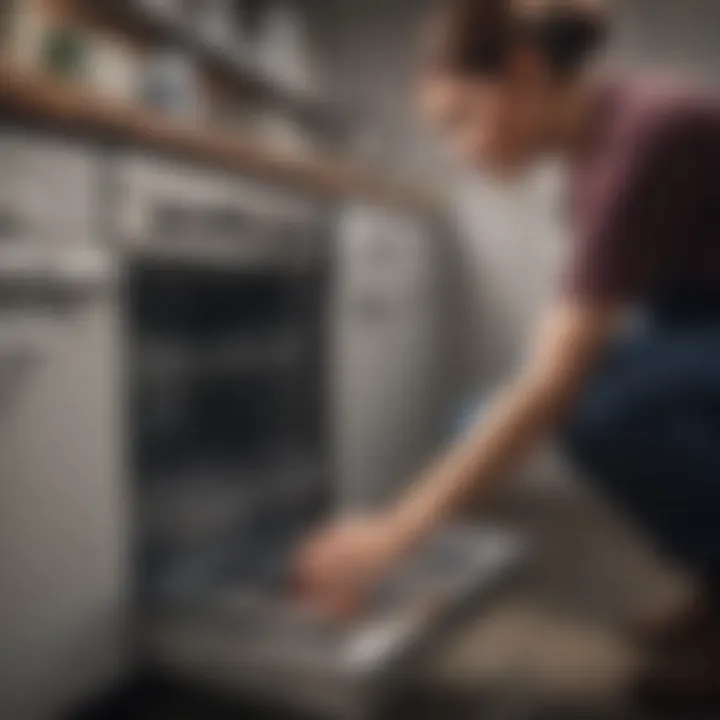 Illustration of preventive maintenance tips for dishwashers