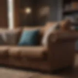 Diverse fabric types on a couch