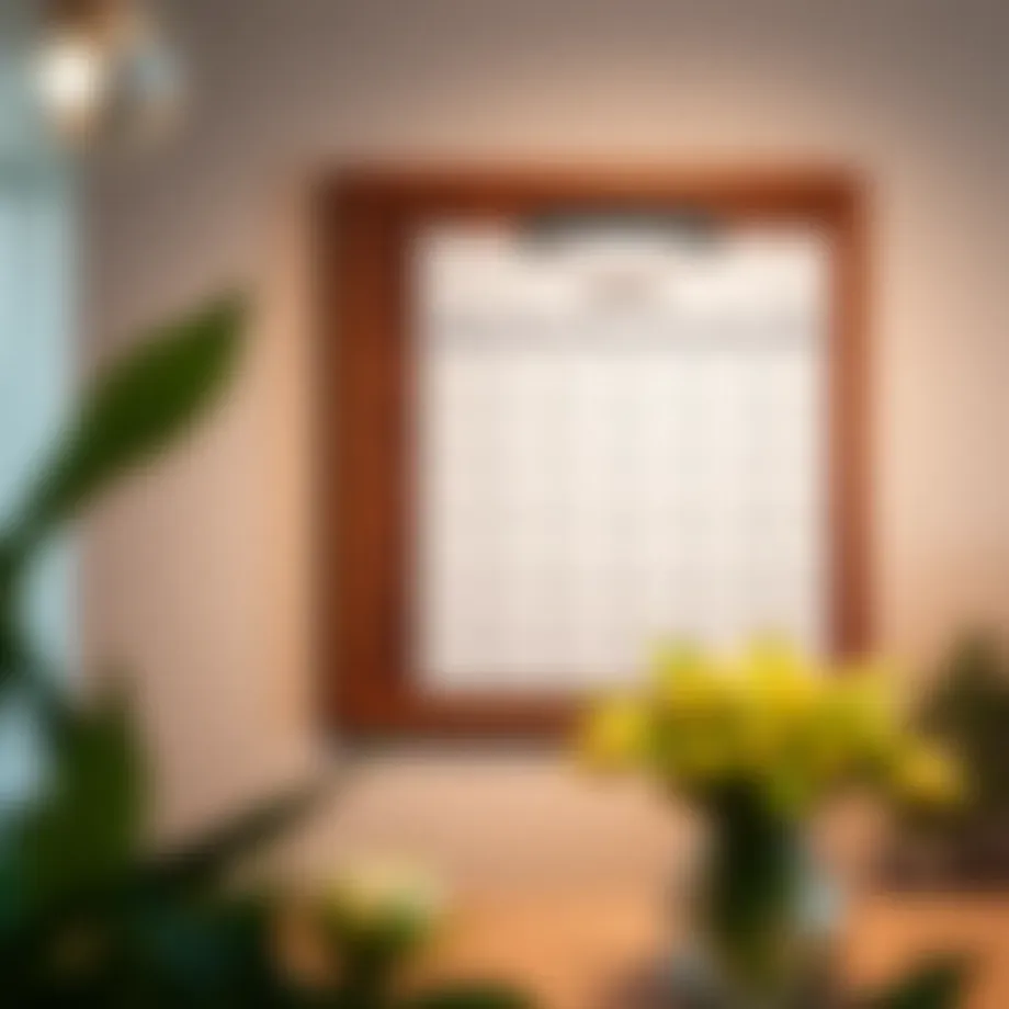 Organized chore chart displayed on a wall