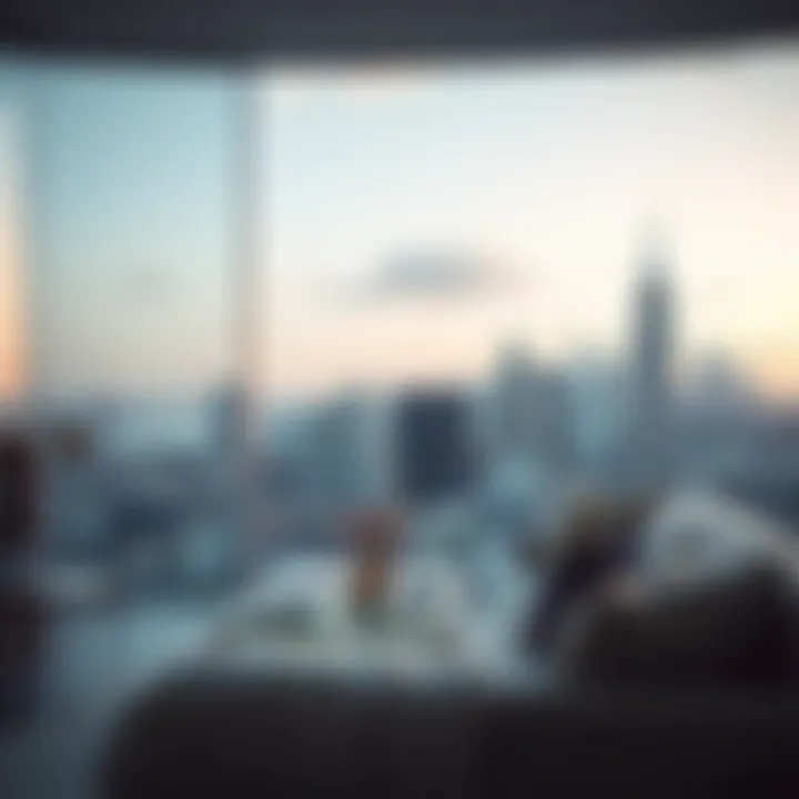 Urban Retreat with City Views Modern apartment with stunning city skyline for couples