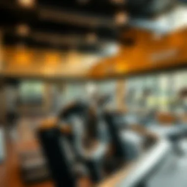 Well-equipped fitness center with state-of-the-art equipment