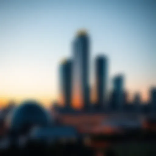 The Iconic Dallas Skyline A panoramic view of the Dallas skyline showcasing modern architecture and urban growth.