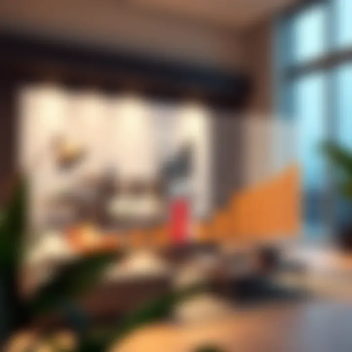 Graph illustrating real estate market trends