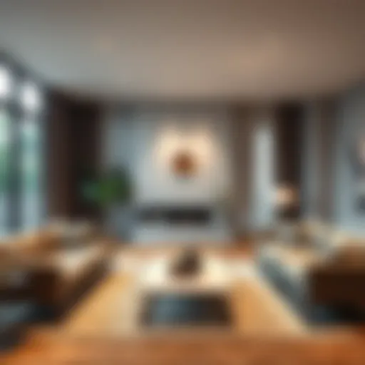 A modern living room showcasing potential rental appeal