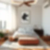 A Serene and Clutter-Free Bedroom Clutter-free bedroom space showcasing a serene atmosphere