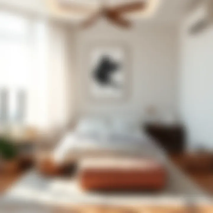 A Serene and Clutter-Free Bedroom Clutter-free bedroom space showcasing a serene atmosphere