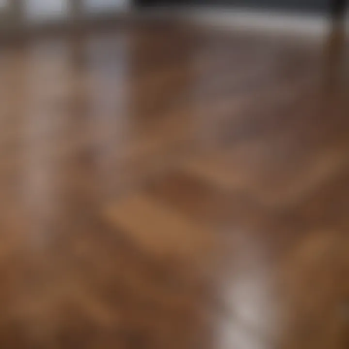 Before and after deep cleaning laminate floors