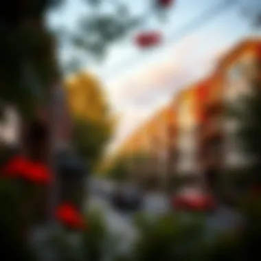 Neighborhood Vibe Near Denny Terrace Apartments Vibrant neighborhood scene surrounding Denny Terrace Apartments