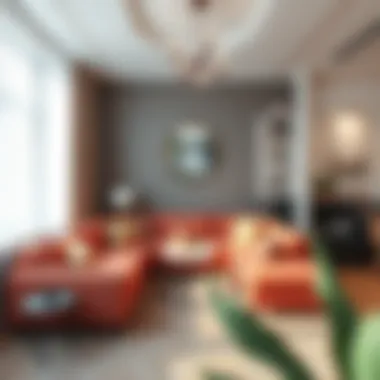 Elegant color palette enhancing small living space