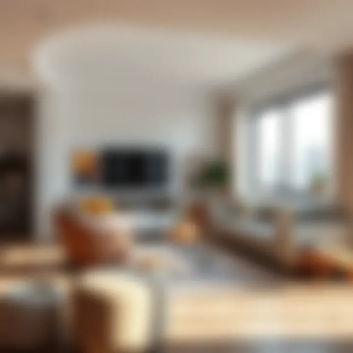 Personalized decor elements in a chic apartment setting