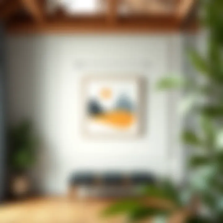 Visual Guide to Eye Level for Artwork Visual guide showing eye level for hanging artwork