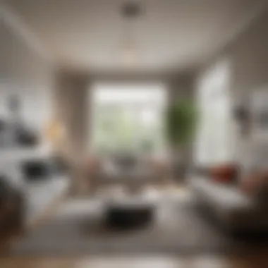 Staged Living Space for Rental Appeal A beautifully staged living space highlighting the importance of ambiance.