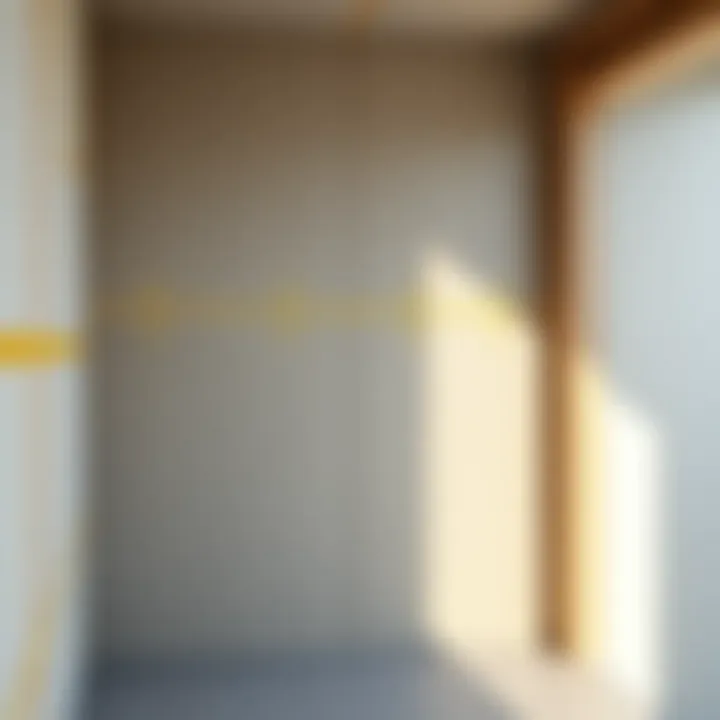 Wall Layout with Marked Stud Locations Wall layout with marked stud locations