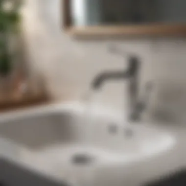 Effective Commercial Solutions for Clogs Commercial drain cleaner on a bathroom sink