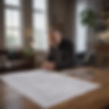 Reviewing Lease Agreements Tenant reviewing lease agreements