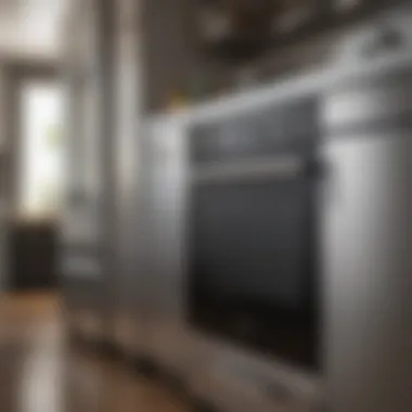 Elegant stainless steel appliance with a polished surface
