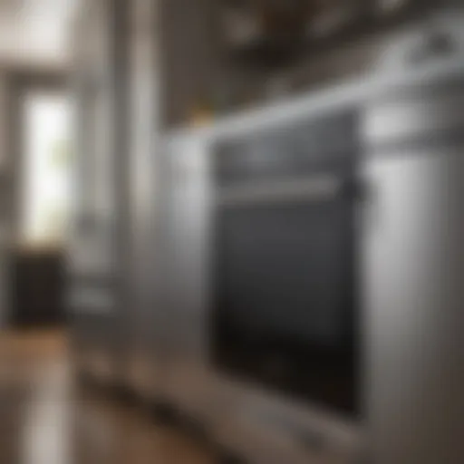 Elegant stainless steel appliance with a polished surface