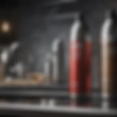 Specialized stainless steel cleaning product display
