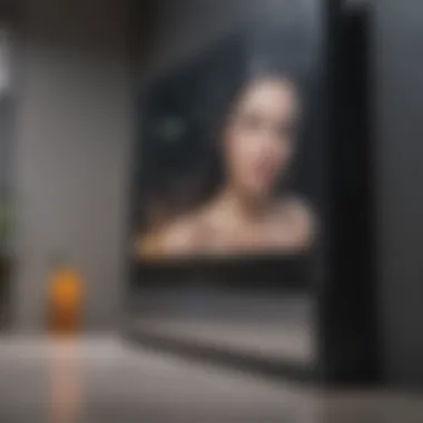 Gentle application of cleaning solution on an LED screen