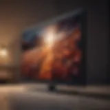 Close-up view of a pristine LED TV screen