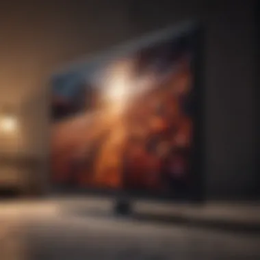 Close-up view of a pristine LED TV screen