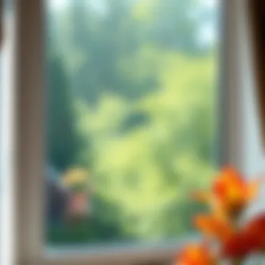 A sparkling clean view through a window