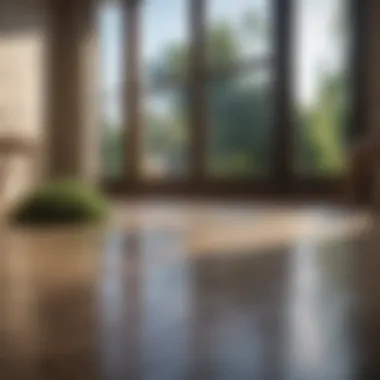 Sustainable Cleaning Choices Eco-friendly cleaning materials arranged aesthetically