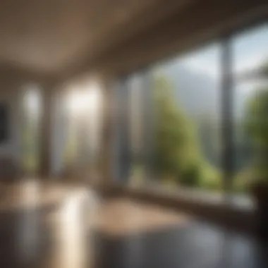 Natural light streaming through crystal-clear windows