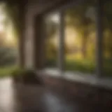 Streak-free window reflection showcasing a bright landscape