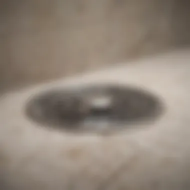 Diagram illustrating the anatomy of a shower drain