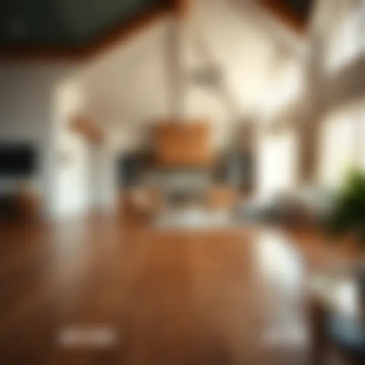 Before and after treatment of hardwood floor stain