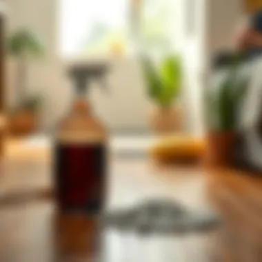 Homemade cleaning solution for hardwood floors