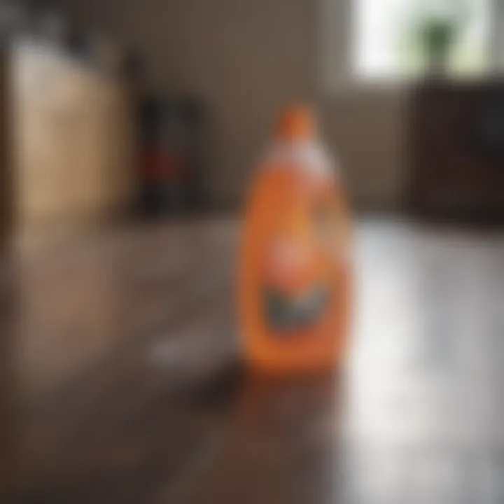 Various cleaning products suitable for laminate floors